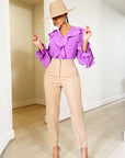 SHE MEANS BUSINESS PANTS - CAMEL [PRE-ORDER 4/15] - Kosmios