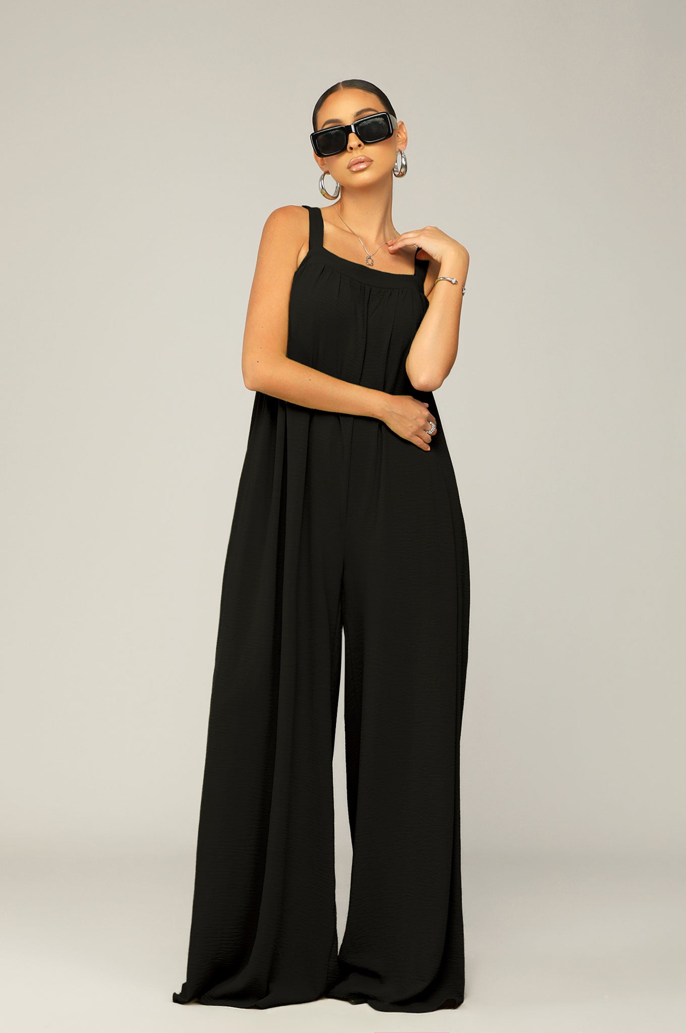 FREE RANGE JUMPSUIT- BLACK [PRE-ORDER 6/30] - Kosmios